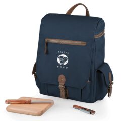 Moreno Three Bottle Wine & Cheese Tote - A4568 8211 Navy Blue