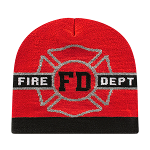 Custom Elite Knit Beanie - EK9-2019-fire-dept-front-1500px