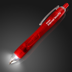 LED White Light Tip Pen - Ledlighttippenred