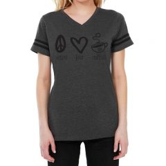 StarTee Ladies Striped Varsity T-shirt - ST1433_24_z