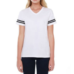 StarTee Ladies’ Striped Varsity T-Shirt - st1433_19_z