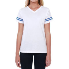 StarTee Ladies’ Striped Varsity T-Shirt - st1433_23_z