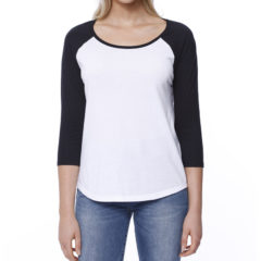 StarTee Ladies’ CVC Long-Sleeve Raglan T-Shirt - st1475_19_z