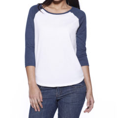 StarTee Ladies’ CVC Long-Sleeve Raglan T-Shirt - st1475_21_z
