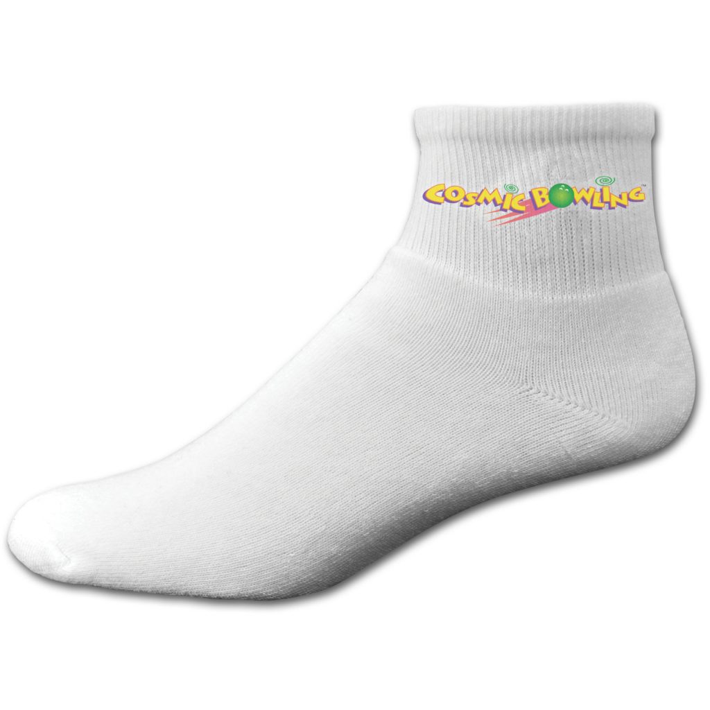 Super Soft White Cotton Anklet with Printed Applique - 4-600PA-1