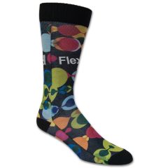 Flat Knit Dress Sock with Full Color Sublimation - 47DSUB-Flexpod