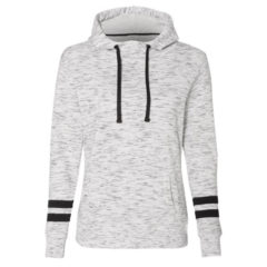 J. America Women’s Mélange Fleece Striped-Sleeve Hooded Sweatshirt - 66484_f_fm