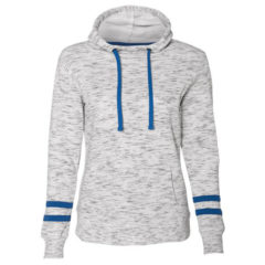 J. America Women’s Mélange Fleece Striped-Sleeve Hooded Sweatshirt - 66487_f_fm