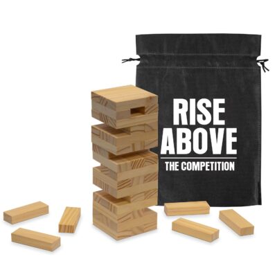 Fun On The Go Games 8211 Tumble Tower_Wood Brown