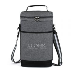 Paso Robles Wine Bottle Cooler Bag - fb8160-heather-gray
