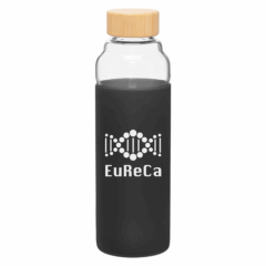 h2go bali Glass Water Bottle – 18 oz - h2go bali Glass Water Bottle 8211 18 oz 8211 Black