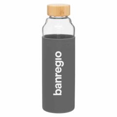 h2go bali Glass Water Bottle – 18 oz - h2go bali Glass Water Bottle 8211 18 oz 8211 Graphite