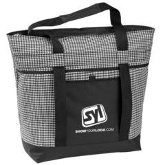Jumbo 24 Can Cooler Tote Bag - houndstoothcooler
