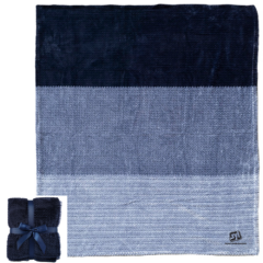Interweaved Colored Flannel Blanket - interflannelblanketnavy