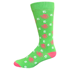 Dress/Trouser Sock with All Over Knit-In Logo