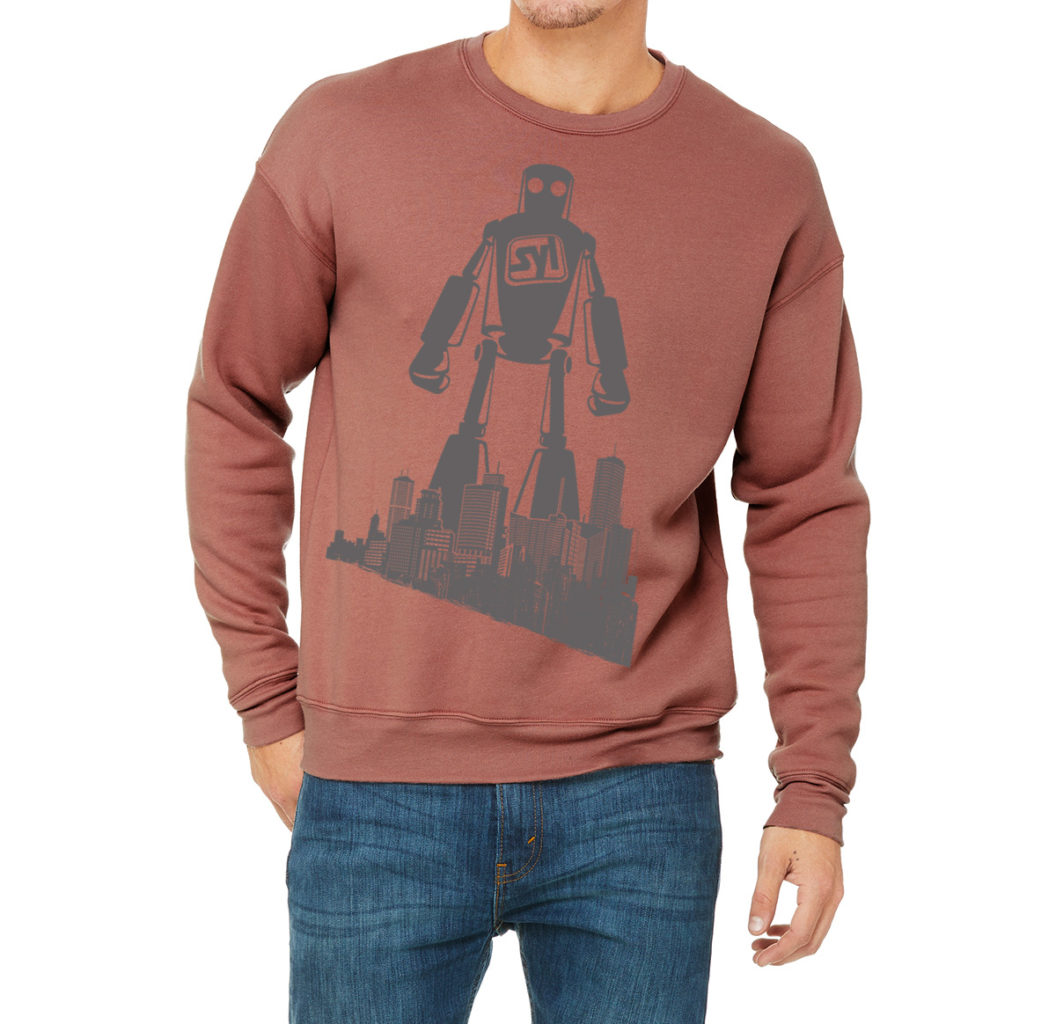 Bella + Canvas Unisex Drop Shoulder Fleece - mauve