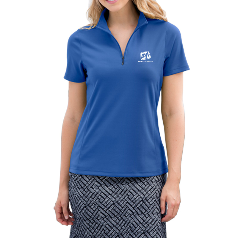 Women’s Vansport™ Micro-Waffle Mesh Polo - 2621_Royal_silo