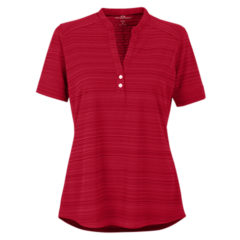 Women’s Vansport™ Strata Textured Henley - 2796_Sport_Red_front