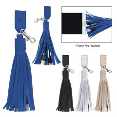 Charging Cables on Tassel Key Ring - 2966_group