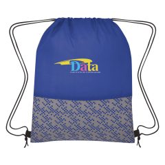 Bitmap Drawstring Backpack - 3196_BLU_Colorbrite