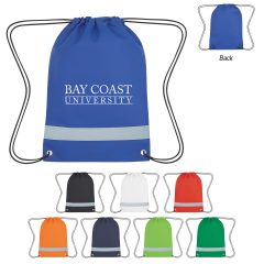 Lil’ Bit Reflective Non-Woven Drawstring Backpack - 3301_group