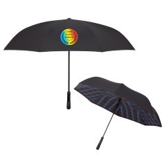 Soho Tartan Inversion Umbrella – 48″ Arc - 4043_MULTI_Colorbrite