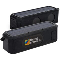 Urban Peak® Solar Waterproof Bluetooth® Speaker/Power Bank – 9W - A4801 8211 Black
