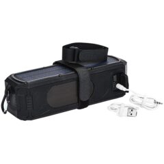 Urban Peak® Solar Waterproof Bluetooth® Speaker/Power Bank – 9W - A4801 8211 Straps and cables included