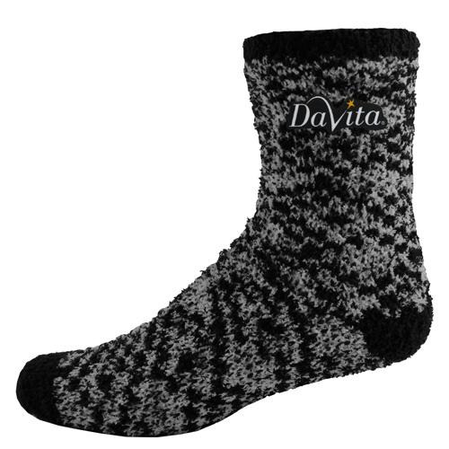 Fashion Fuzzy Feet - Ffuzz_250_Decorated-Black-Gray-Pattern_21110