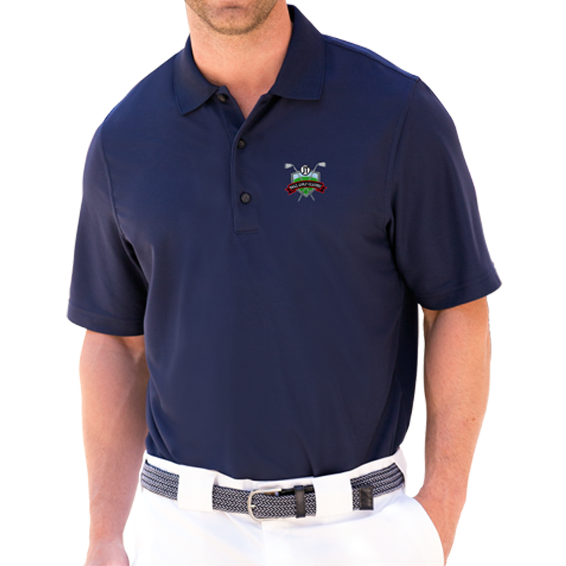 Greg Norman Play Dry® Performance Mesh Polo - GNS3K440_Navy_silo_logo