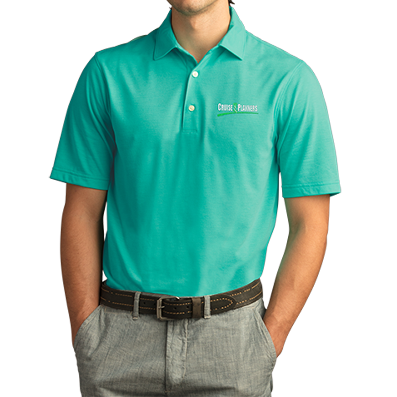 Greg Norman Play Dry® Foreward Series Polo - GNS8K463_Jade_silo_logo