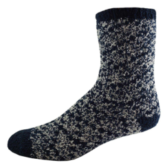 Fashion Fuzzy Feet - Greynavypattern