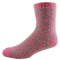 Fashion Fuzzy Feet - Greypinkpattern