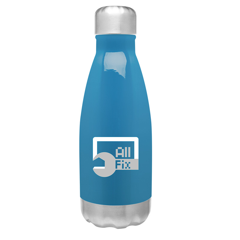 h2go force Stainless Steel Water Bottle – 12 oz - NeonBlue