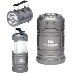 Retractable Flashlight and Lantern - RetractableFlashlightandLanterngunmetal
