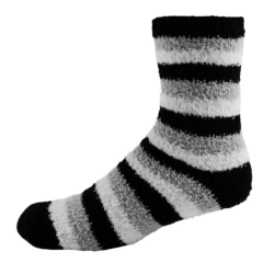 Fashion Fuzzy Feet - blackstripe