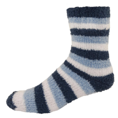 Fashion Fuzzy Feet - bluestripe