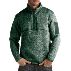 Antigua Men’s Fortune 1/4-Zip Heather Sweater Knit Pullover - 101184-716_zoom