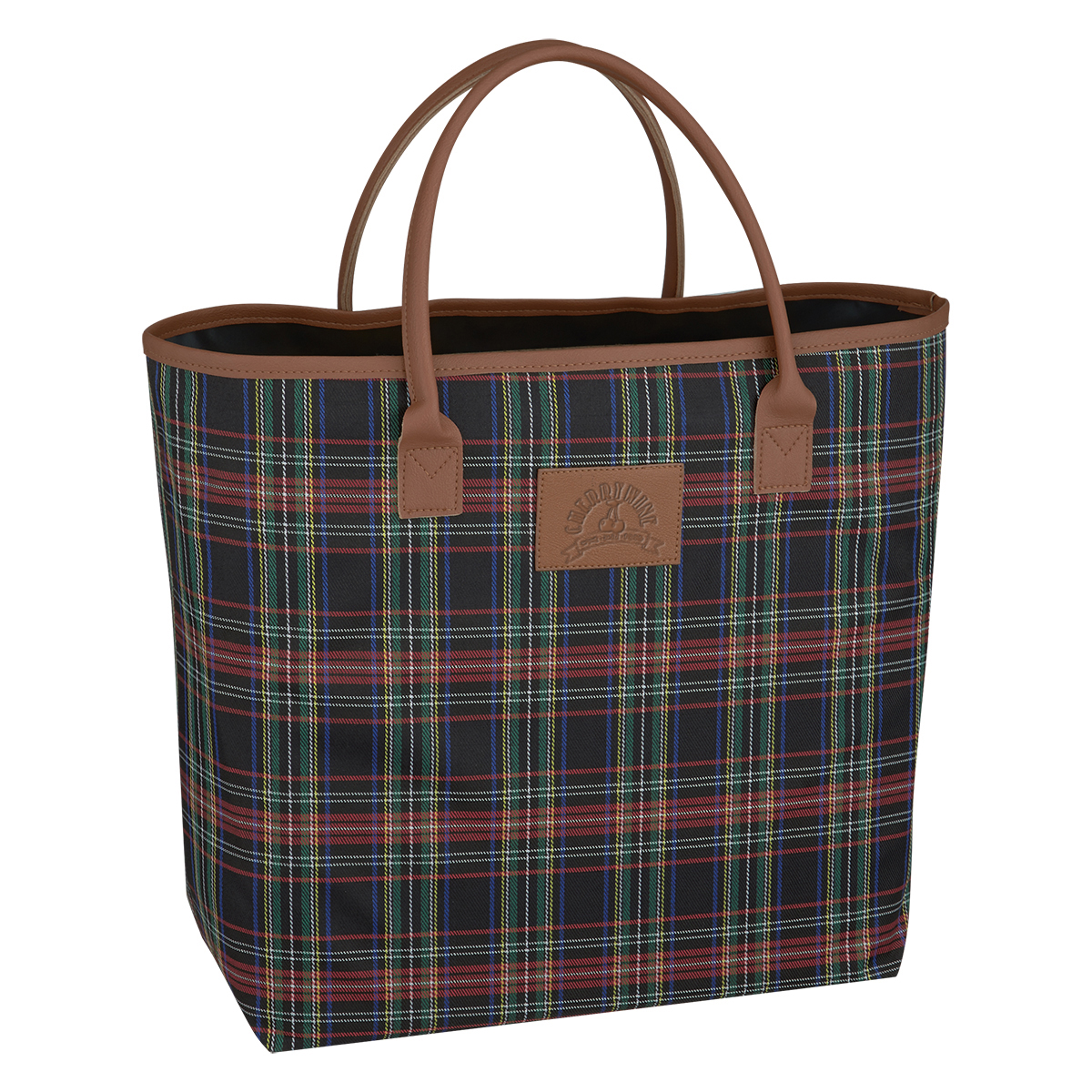 tartan plaid tote bag