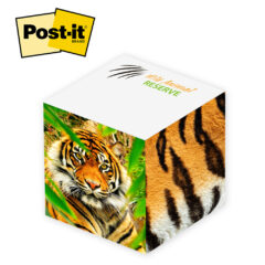 Post-it® Custom Printed Notes Cube – 2-3/4″ x 2-3/4″ x 2-3/4″ - 8cube_c690_md_tiger 1