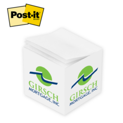 Post-it® Custom Printed Notes Cube – 2-3/4″ - Post-it Custom Printed Notes Cube 8211 275in 8211 2 color imprint