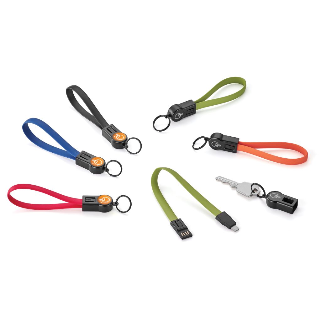 Charlie 2-in-1 Charging/Data Transfer Cable/Key Ring - T986