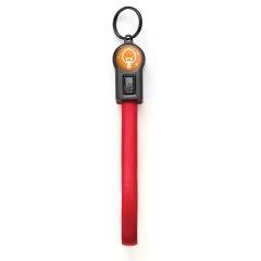 Charlie 2-in-1 Charging/Data Transfer Cable/Key Ring - T986_RED