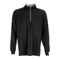 Greg Norman Play Dry® ¼-Zip Performance Mock - black