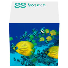 Post-it® Custom Printed Notes Cube – 3-3/8″ x 3-3/8″ x 3-3/8″ - fish