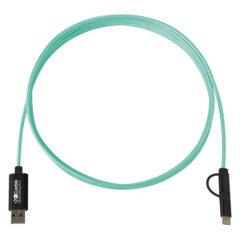 Braided Charging Cable - 2928_SEAFOAM_Silkscreen