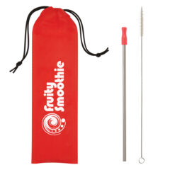 Stainless Steel Straw Kit - 5210_RED_Silkscreen