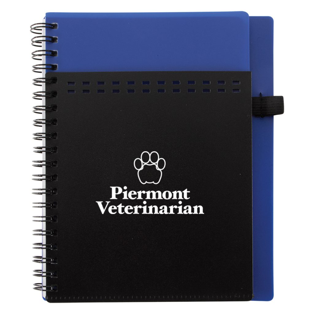 Contempo Spiral Notebook - 6978_BLU_Silkscreen