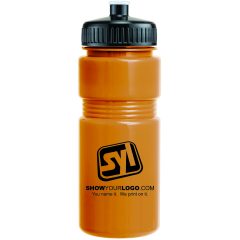 Solid Recreation Bottle with Push Pull Lid – 20 oz - 1546881444-0377_orange_black