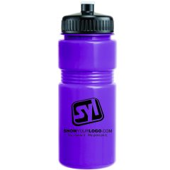 Solid Recreation Bottle with Push Pull Lid – 20 oz - 1546881458-0377_purple_black